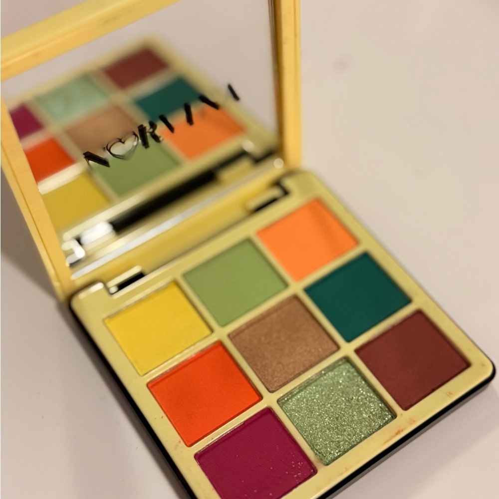 Anastasia Beverly Hills Vibrant Eyeshadow Palette with Orange, Green, and Gold